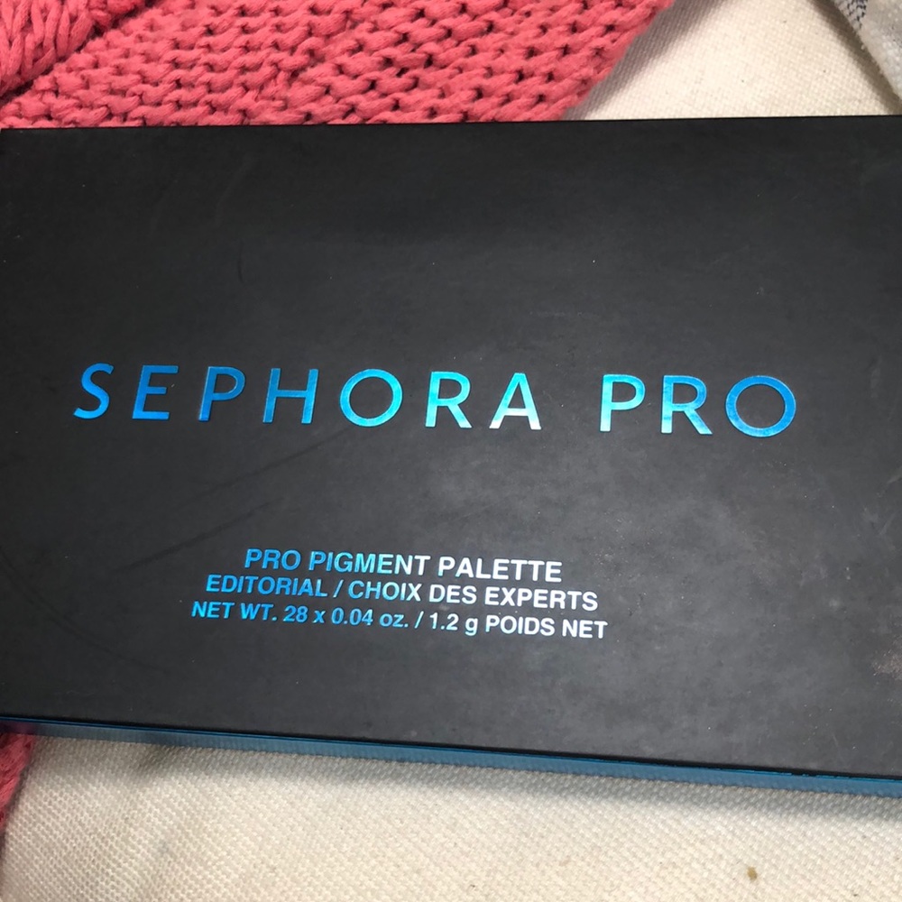 Sephora pro pigment palette editorial colours.
